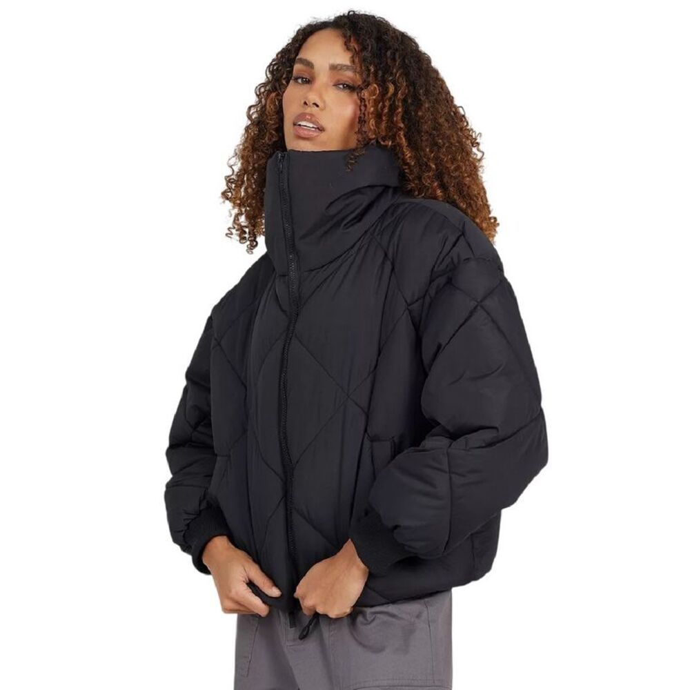Brave Soul Womens/Ladies Diamond Quilt Padded Jacket / Black